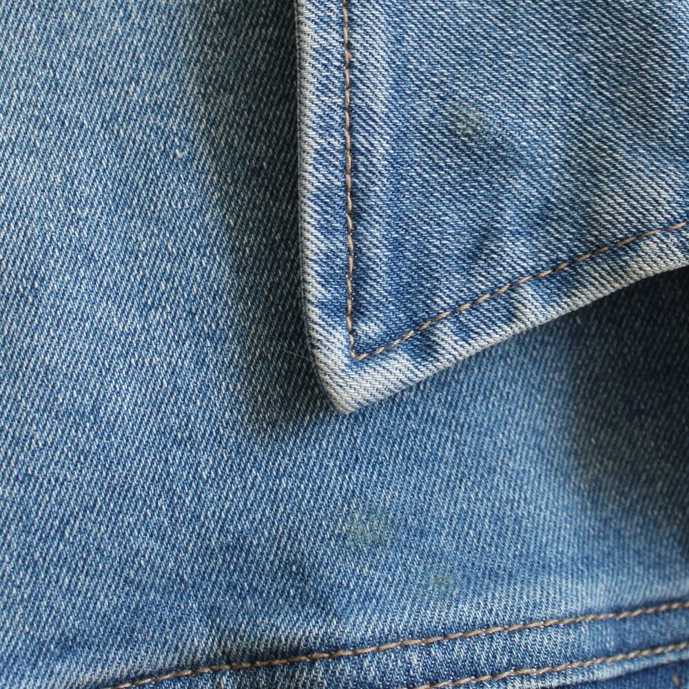 Market & Spruce Women's Blue Denim Button Closure Jean Jacket Size Medium - Picture 4 of 6